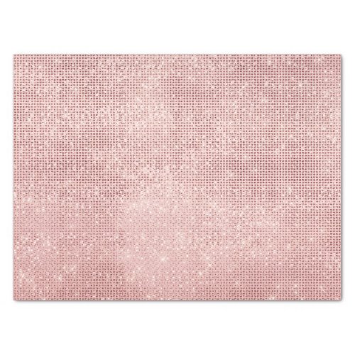 Glitzy Sparkle Rose Gold Glam  Tissue Paper