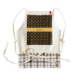 Glitzy Sparkly Orange Glitter Stars Zazzle HEART Apron