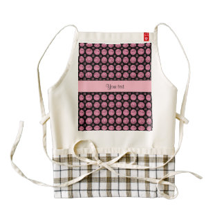 Glitzy Sparkly Pink Glitter Buttons Zazzle HEART Apron