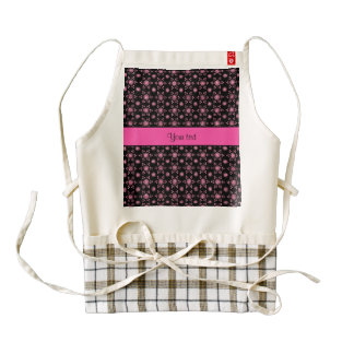Glitzy Sparkly Pink Glitter Stars Zazzle HEART Apron