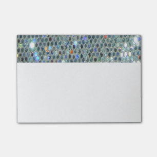 Glitzy Sparkly Silver Glitter Bling Post-it Notes
