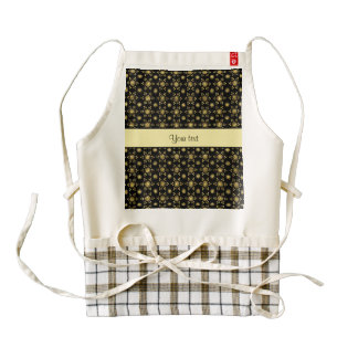 Glitzy Sparkly Yellow Glitter Stars Zazzle HEART Apron