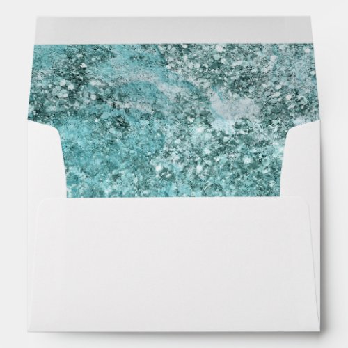Glitzy Turquoise Envelope