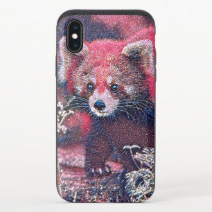 GlitzyAnimal_RedPanda_005 iPhone X Slider Case