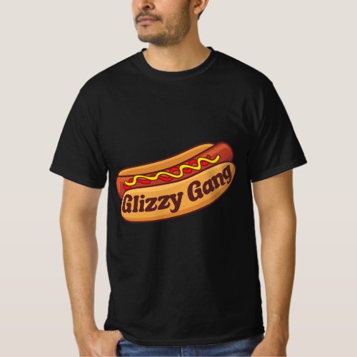 Glizzy Gang _ Gladiator Gobbler Funny Hot dog T_Shirt
