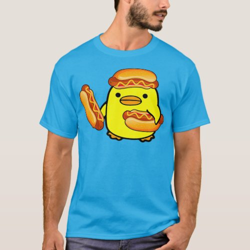 Glizzy Gladiator Duck Hotdog Meme T_Shirt