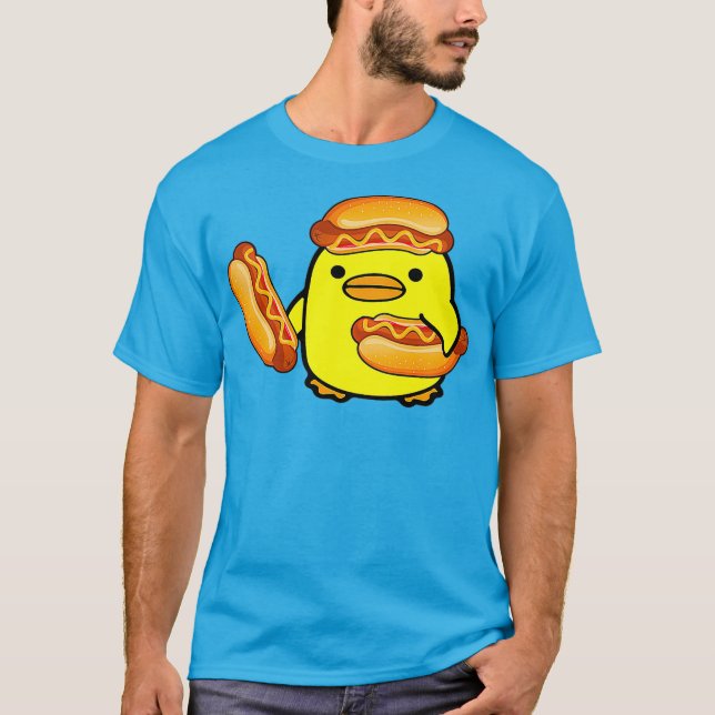 Glizzy Gladiator Duck Hotdog Meme T-Shirt (Front)