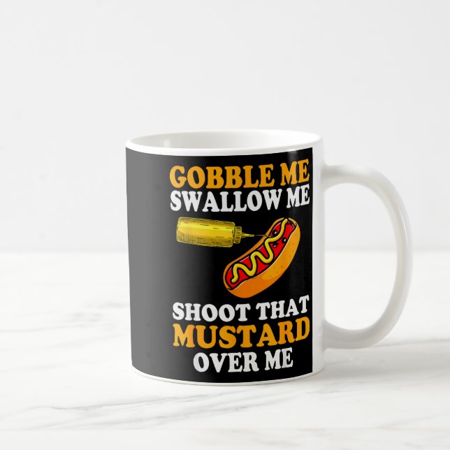 Glizzy Gobbler Funny Glizzy Meme Hot Dog Lover Men Coffee Mug (Right)