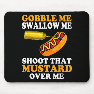 Glizzy Gobbler Funny Glizzy Meme Hot Dog Lover Men Mouse Pad