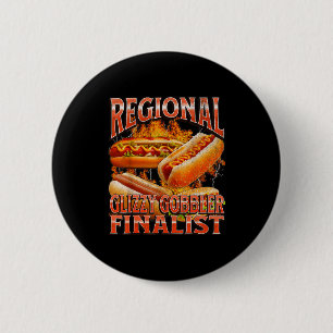 Glizzy Gobbler Funny Wiener Hot Dog Meme Bootleg G Button