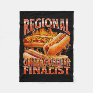 Glizzy Gobbler Funny Wiener Hot Dog Meme Bootleg G Fleece Blanket