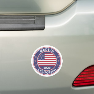 Gloabl Traveler - Made In, USA (Edit) Car Magnet