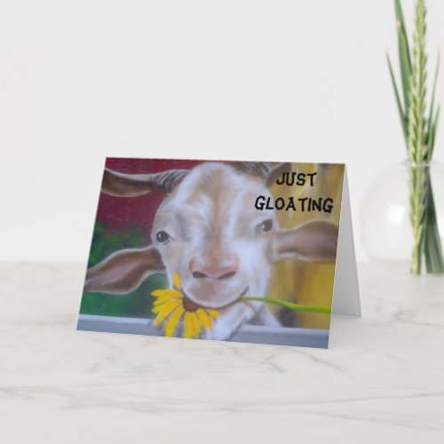 GLOATING GOAT 50TH BIRTHDAY CARD