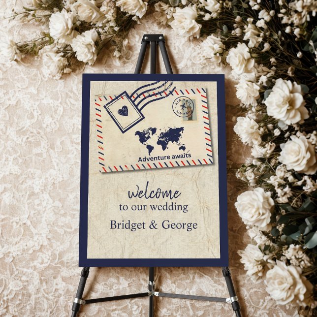 global Adventure Destination Wedding welcome Foam Board (Creator Uploaded)