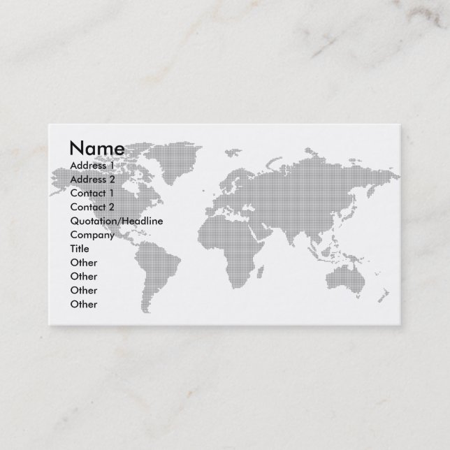 Global-Business-Card Business Card (Front)