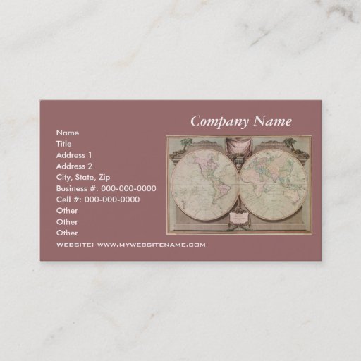 Customizable GLOBAL BUSINESS EXECUTIVE BUSINESS CARD SERIES