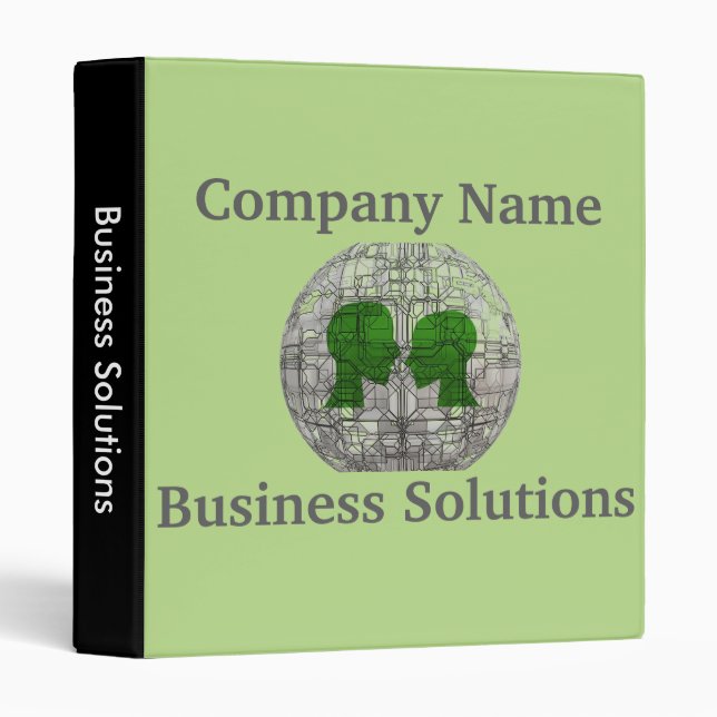 Global business plans and presentation folder (Front/Spine)