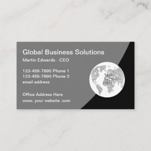Global Business Services Business Cards