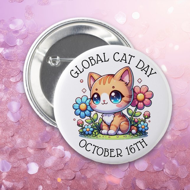 Global Cat Day October 16th Button (Creator Uploaded)