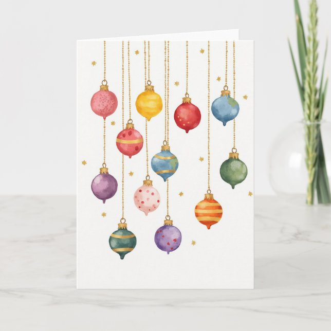 Global Christmas Ornament Card (Front)