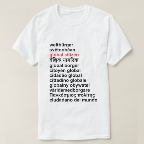 GLOBAL CITIZEN T_Shirt
