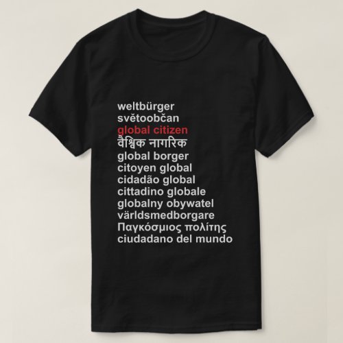 GLOBAL CITIZEN T_Shirt