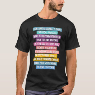 Global Citizen & World Peace Positive Affirmation T-Shirt