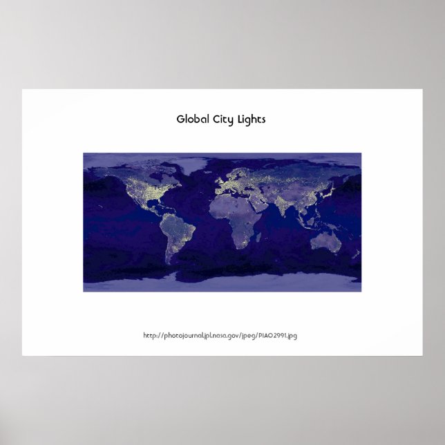 Global City Lights Poster (Front)