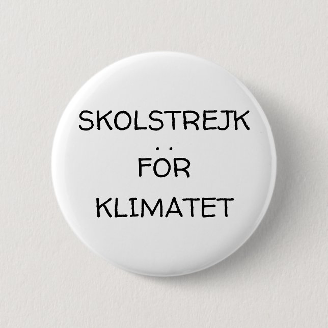 Global Climate Strike Button (Front)
