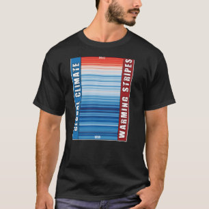 Global Climate Warming Stripes T-Shirt
