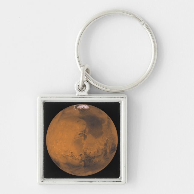 Global Color View of Mars Keychain (Front)