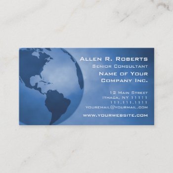 Global Commerce Americas Branch Corporate Business Card by VillageDesign at Zazzle