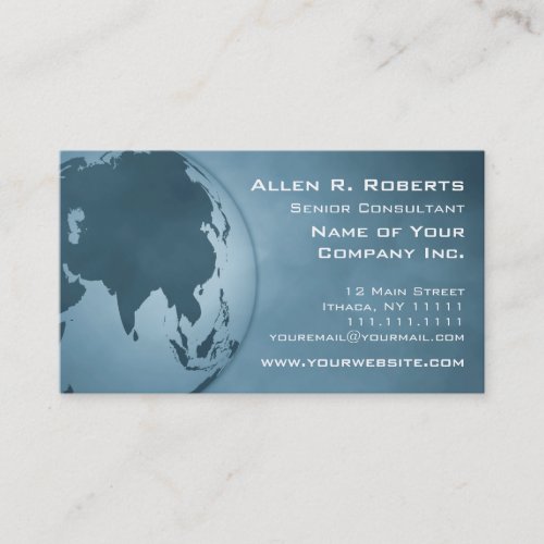 Global Commerce Asia Branch Office Corporate Business Card