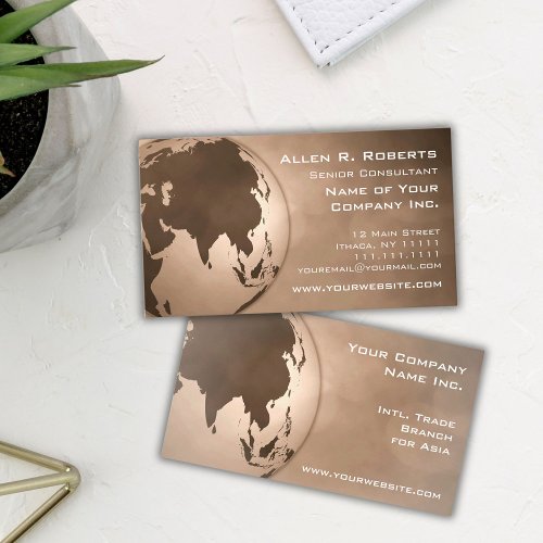 Global Commerce Asia Branch Office Corporate Business Card