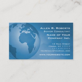 Global Commerce Emea Europe Africa Middle East Business Card by VillageDesign at Zazzle