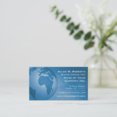Global Commerce EMEA Europe Africa Middle East Business Card (Standing Front)