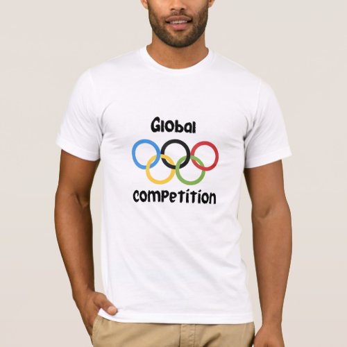 Global Competition The Olympic Rings Unite T_Shirt