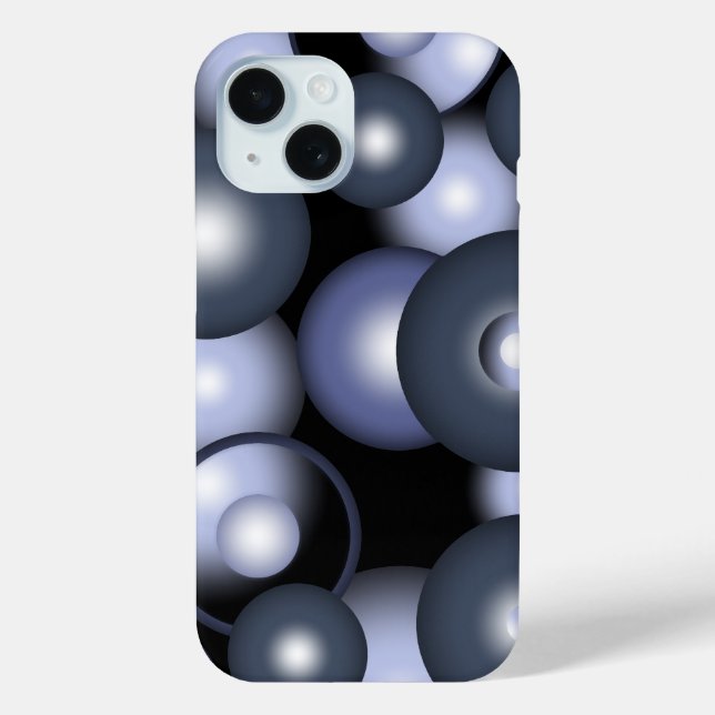 Global Concentric Circle Orbital Abstract Art Case-Mate iPhone Case (Back)