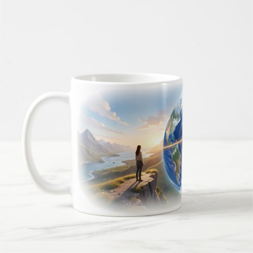 Global Connection Across Mountain Paths Mug