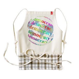 Global Democracy Zazzle HEART Apron