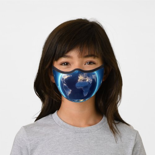 Global Earth Blackout Premium Face Mask