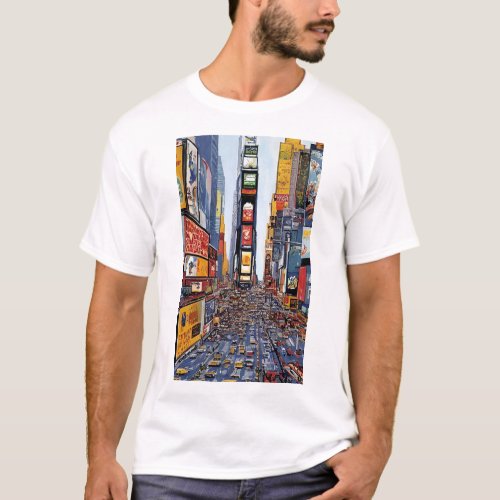 Global expressionism series_ Time Square  T_Shirt