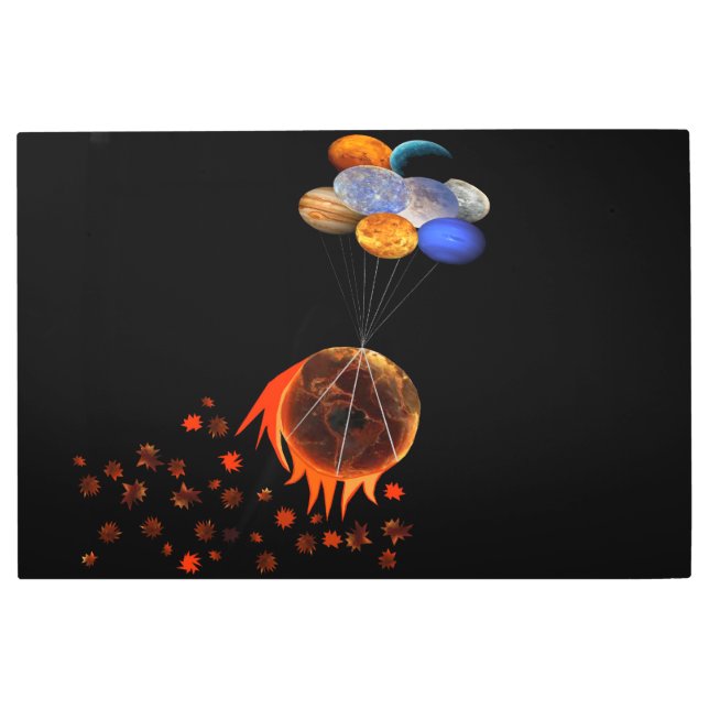 Global Fate  Metal Print (Front)