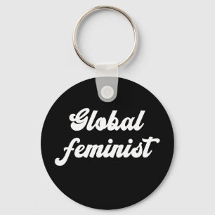 Global Feminist Equality Empowerment Vintage For W Keychain