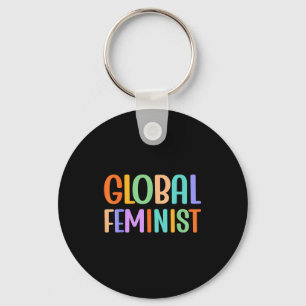 Global Feminist Equality Empowerment Worldwide Rig Keychain