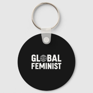 Global Feminist Women Empowerment Equality Keychain