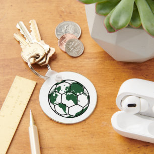 Global Football Fan Soccer Emblem Keychain