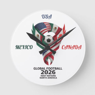 Global Football North America 2026 Wall Clock