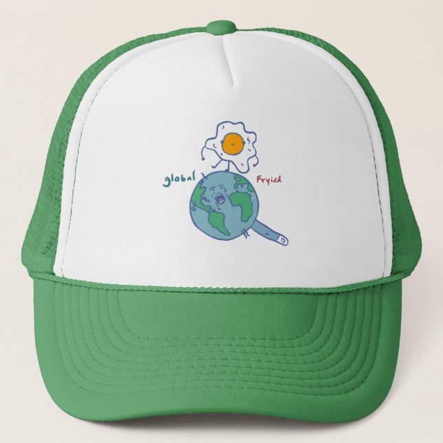 Global Fried by Jaime Trucker Hat (Front)
