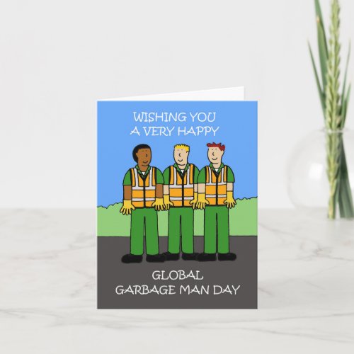 Global Garbage Man Day June 17th Card